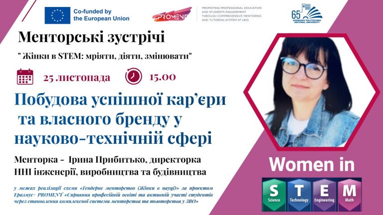 Менторська зустріч з Іриною Прибитько